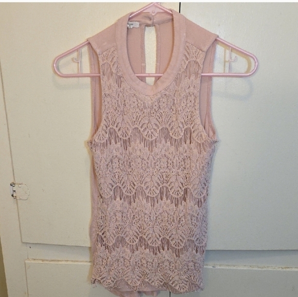 Maurices Mauve Lace Halter Size XS - Picture 3 of 4